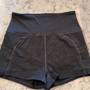 FP Movement Dark Grey/black Women's High-Waisted Shorts